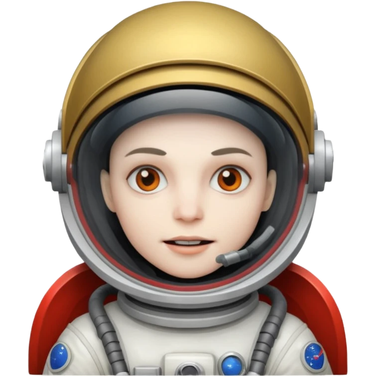 astronaut vampire wearing helmet emoji