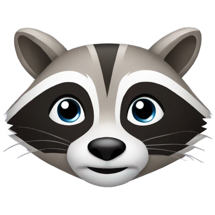Racoon face emoji
