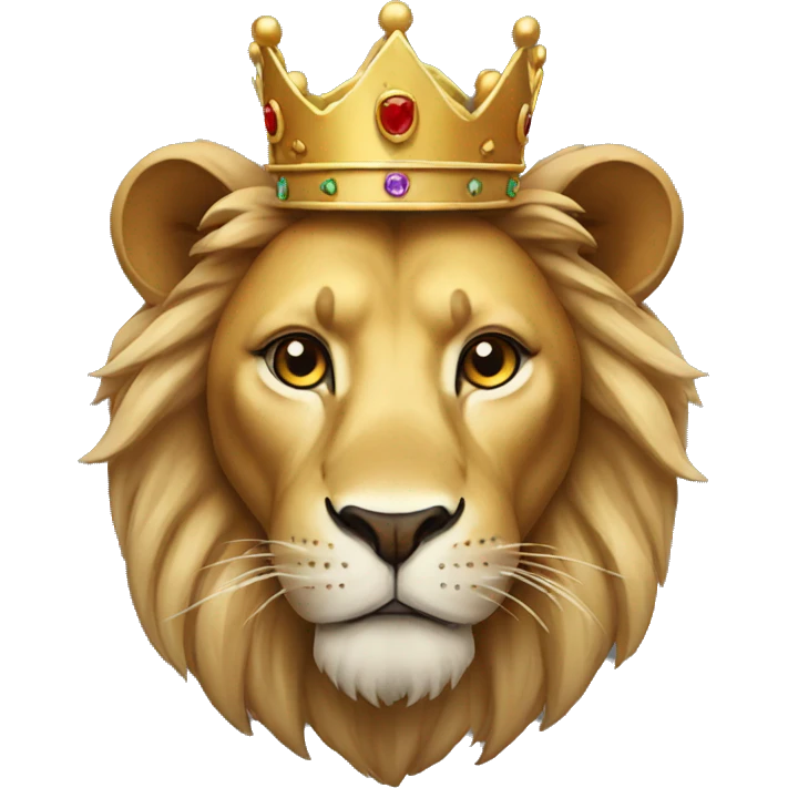 Lion with crown emoji