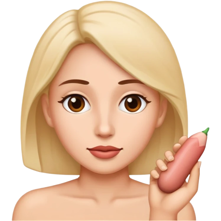 Woman with a penis emoji