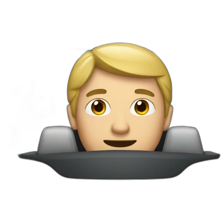 Man in a car emoji