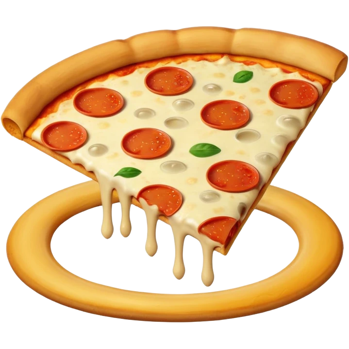 Saturn and pizza emoji