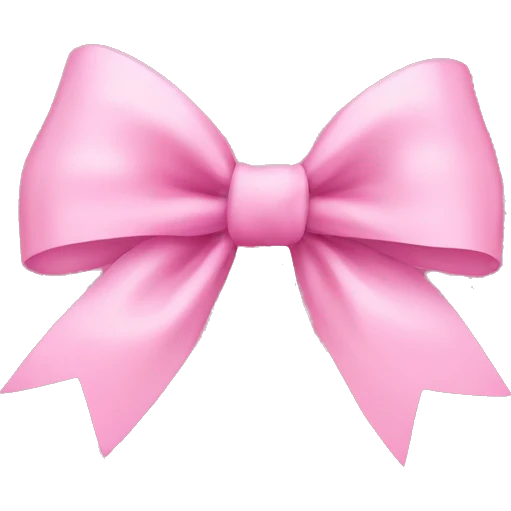 pink bow emoji