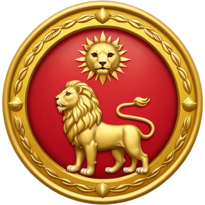 Iran flag with lion and sun emblem emoji