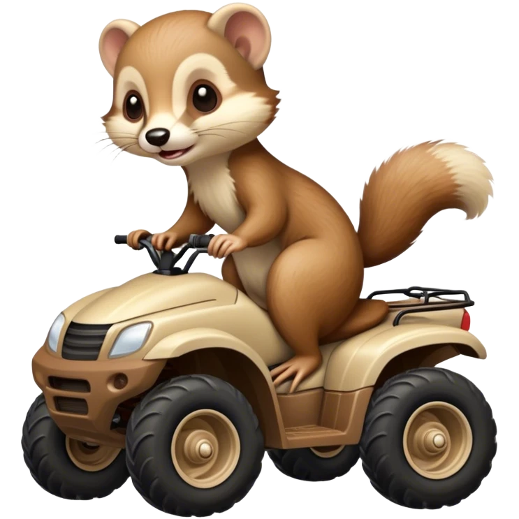 weasel riding a four wheeler emoji