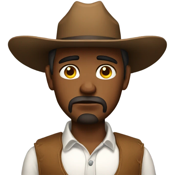 Sad cowboy  emoji