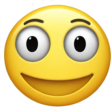 eyeless smiley face emoji