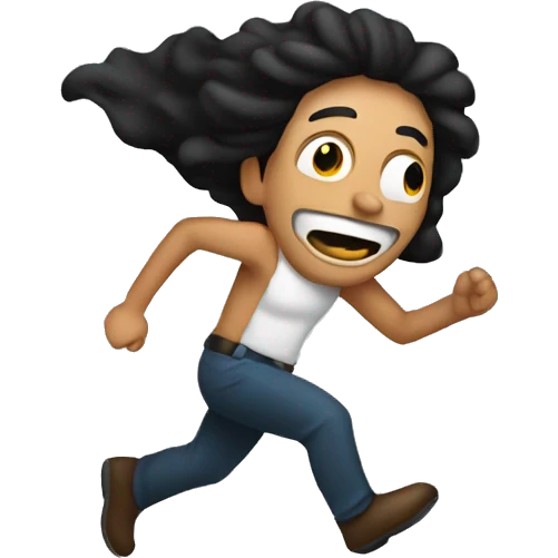person from mexico running from a thief emoji
