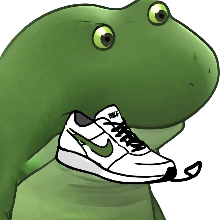A Shark whit nikes emoji