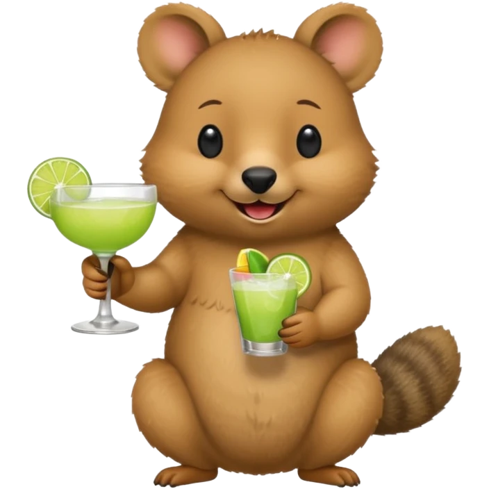 quokka having margarita emoji
