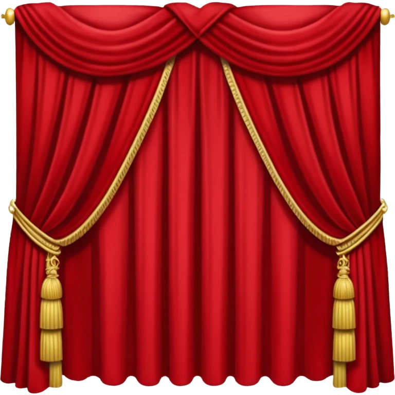 Simple red curtains  emoji