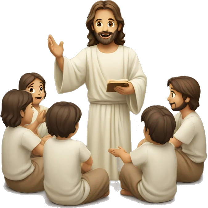 Jesus teaching children emoji