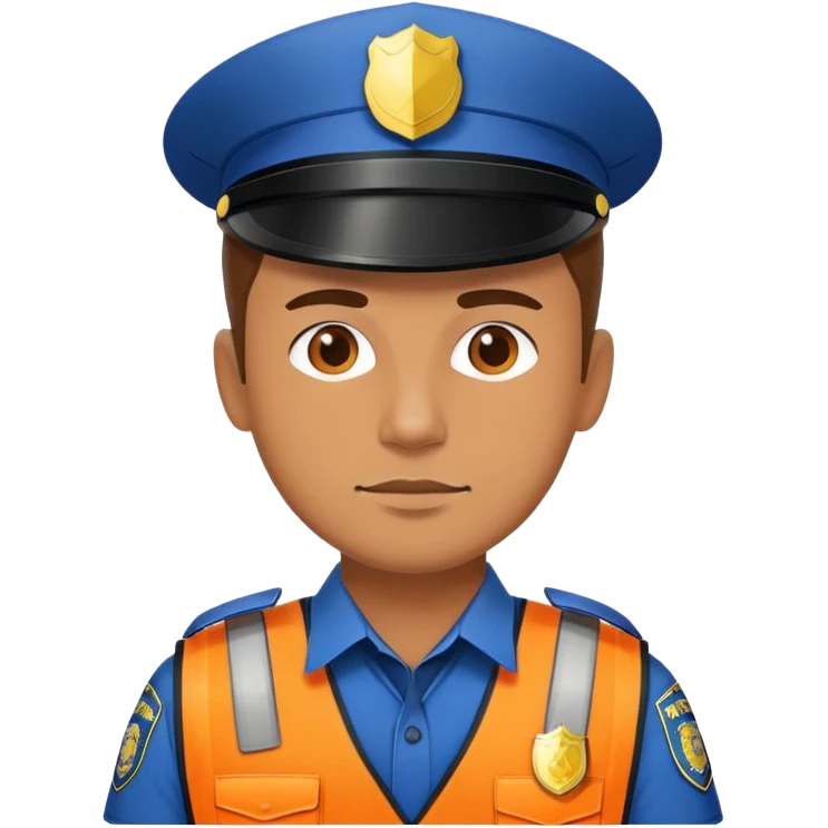👮🧡 emoji