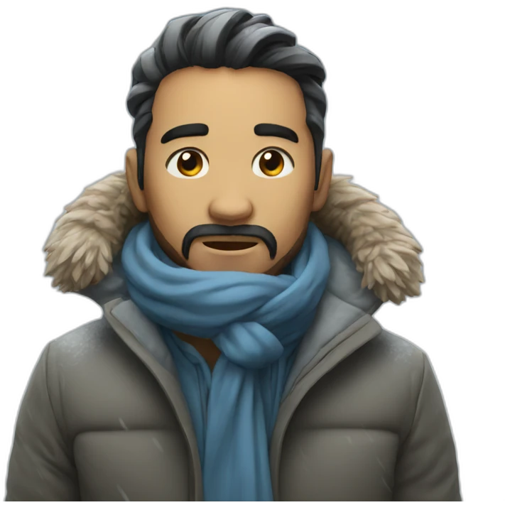 Winter storm emoji