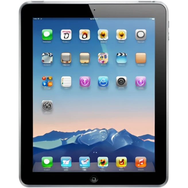 An iPad from Apple emoji