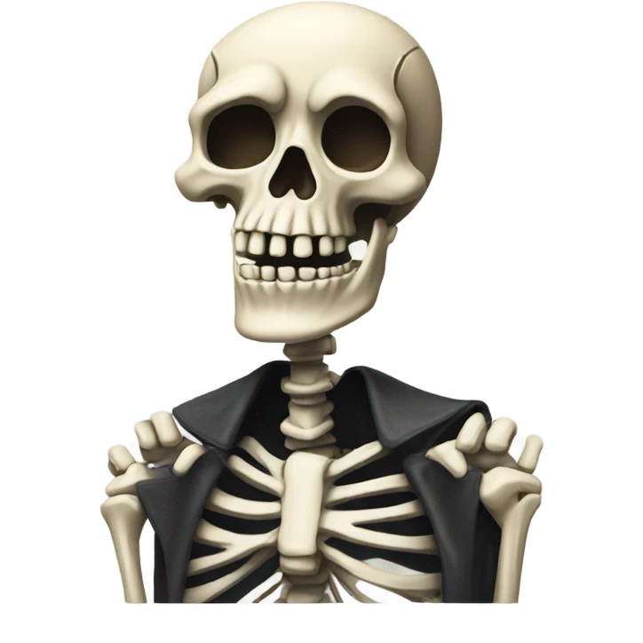 Embarrassing skeleton  emoji