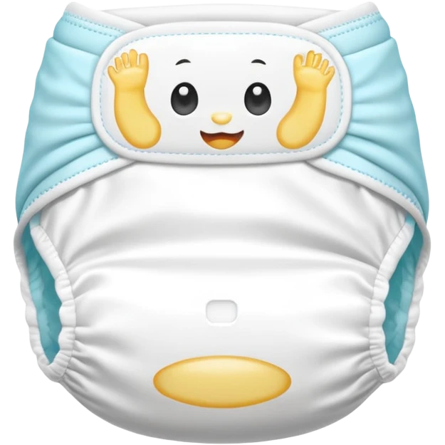 white baby diaper emoji