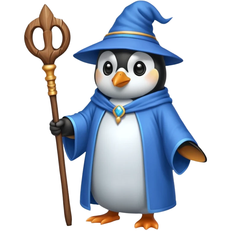 Penguin Wizard emoji