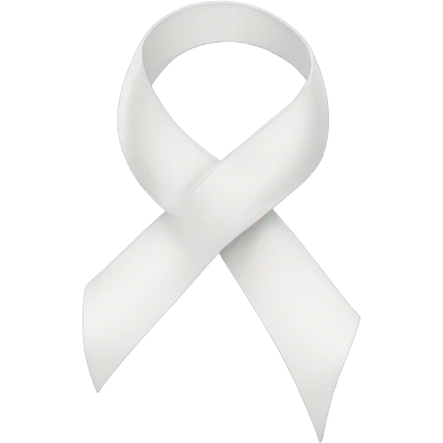 White ribbon emoji