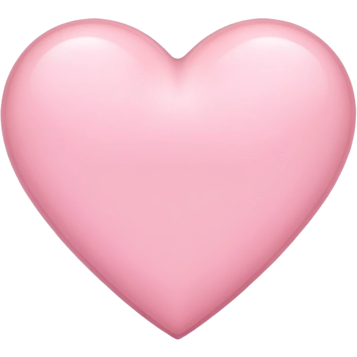 Light pink heart emoji