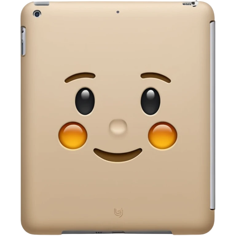 Sand colored iPad  emoji