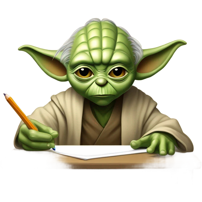 master yoda draws emoji