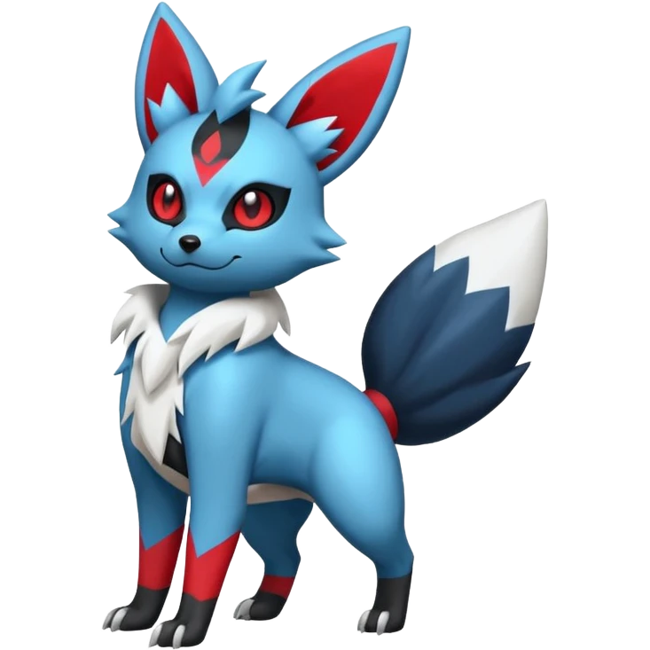 Zorua-Umbreon-Zangoose-fusion (full body) emoji