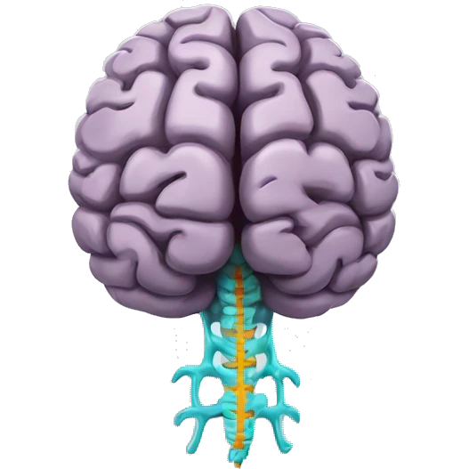 brain with spinal chord  emoji