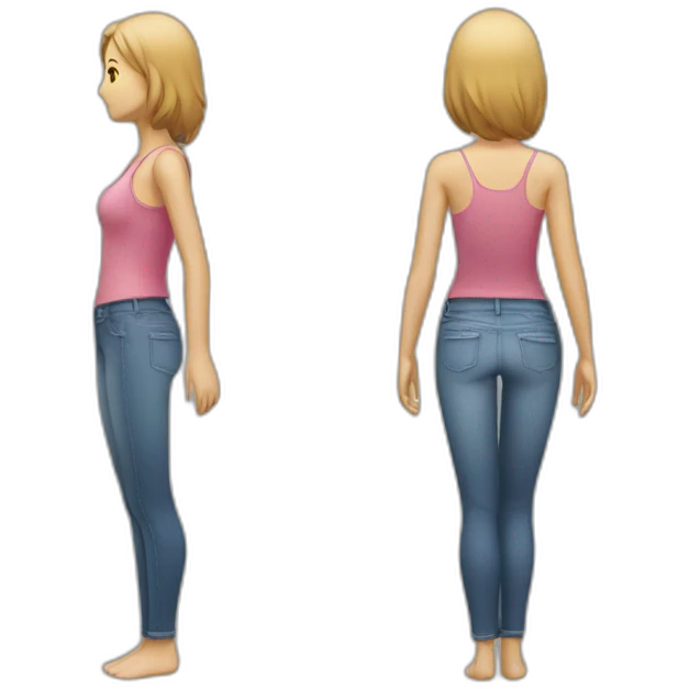 Women lower body female Details insight emoji