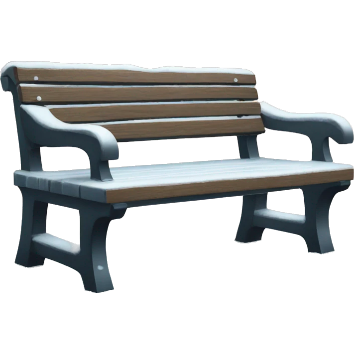 Bench in ice emoji