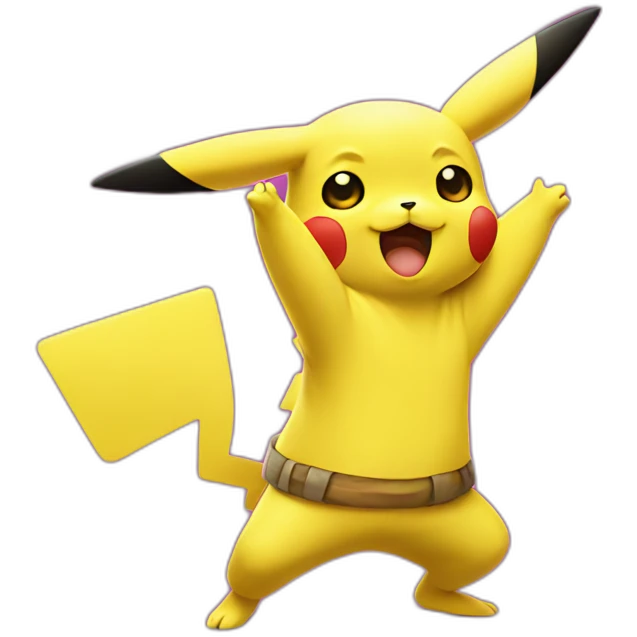 pikachu dab emoji