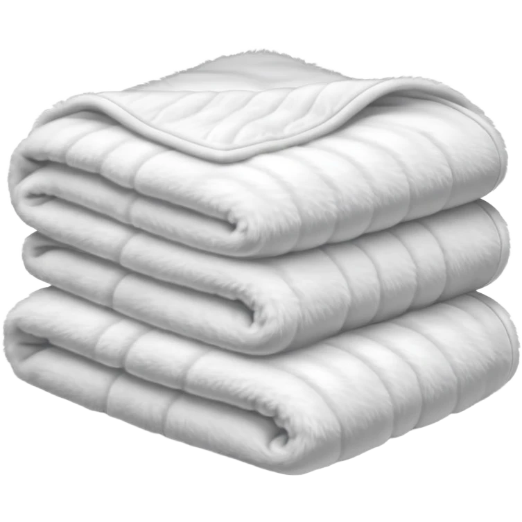 fluffy white blanket emoji
