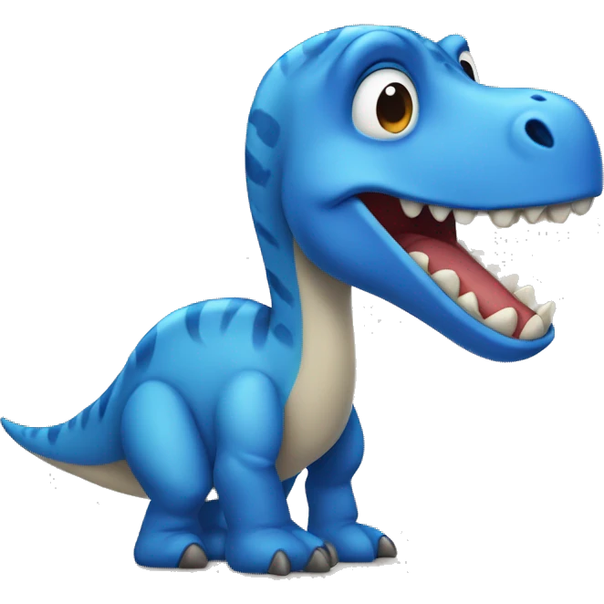 kwaii blue dinosaur  emoji