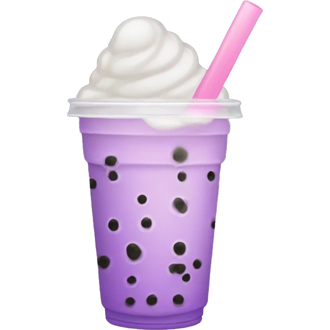 Bubble tea taro emoji