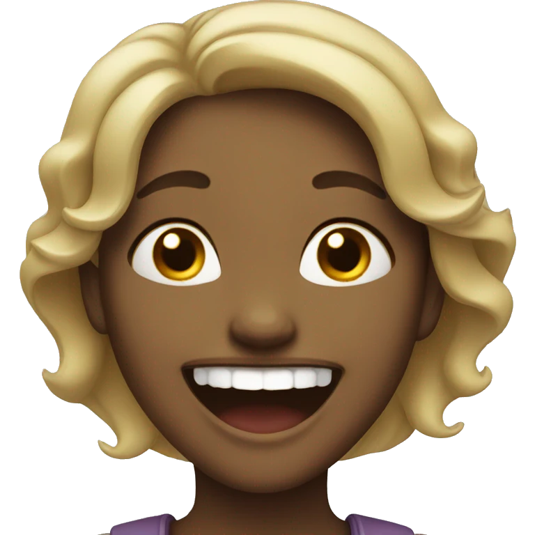 Girl laughing  emoji