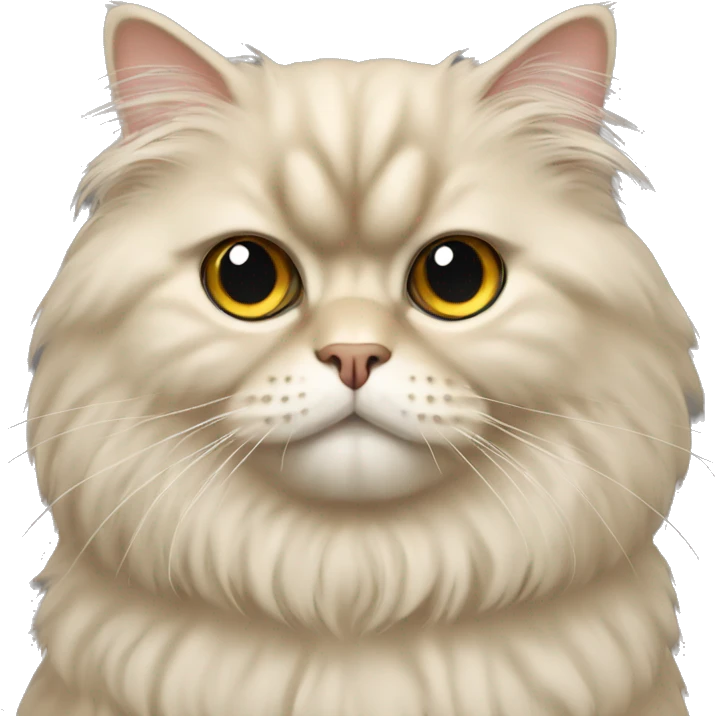 beige persian cat emoji
