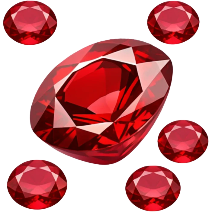 red magical stone emoji