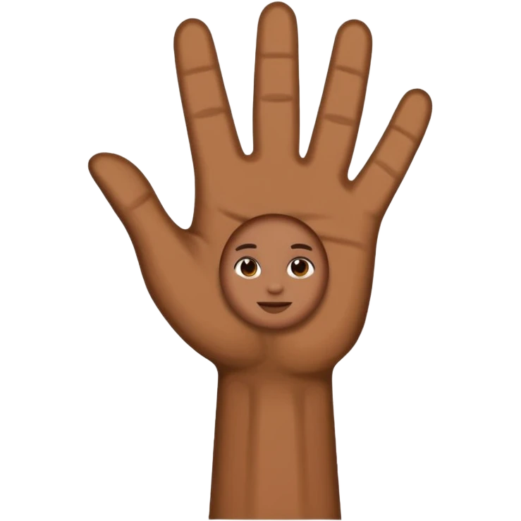 hand holding a sign "amen" emoji