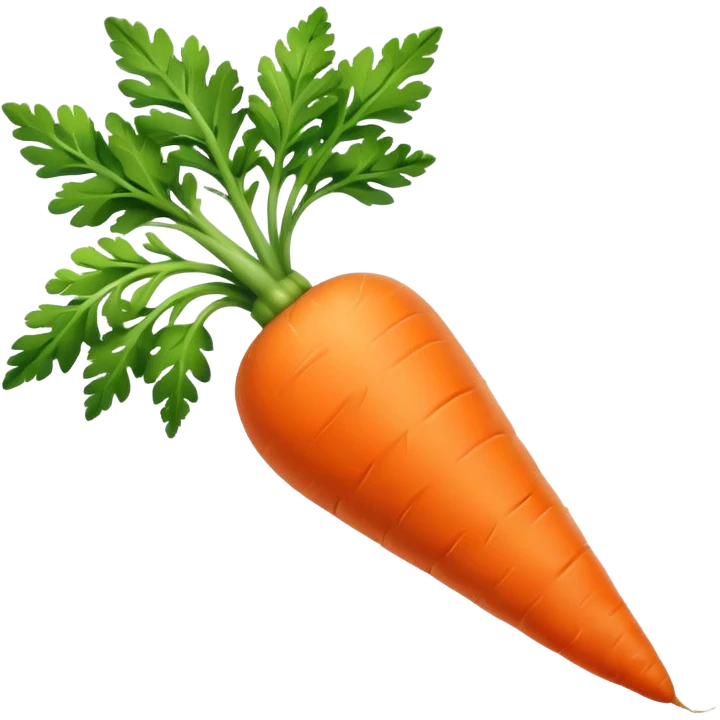 Carrot with green top emoji
