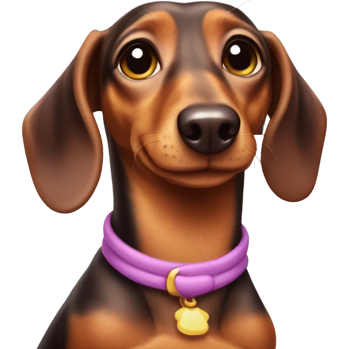 Dachshund as Daisy Duck emoji