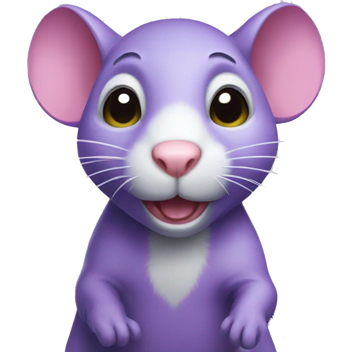 Purple rat emoji