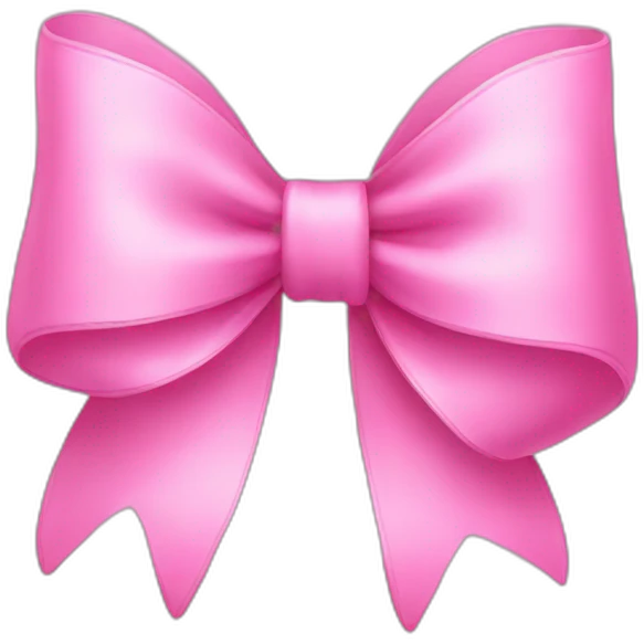 Pink bow emoji