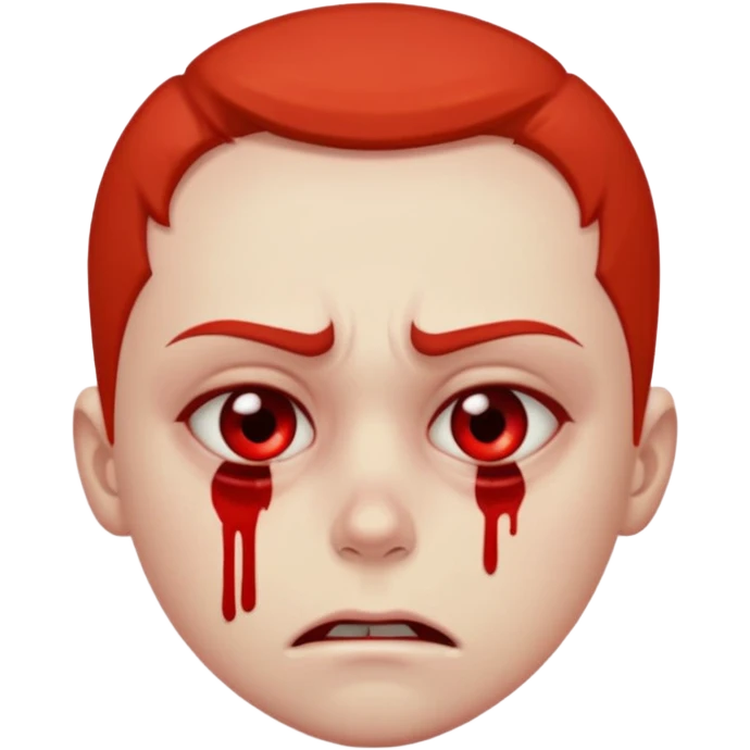 tired killer, bloody eyes. 😡🫩😈 combo emoji