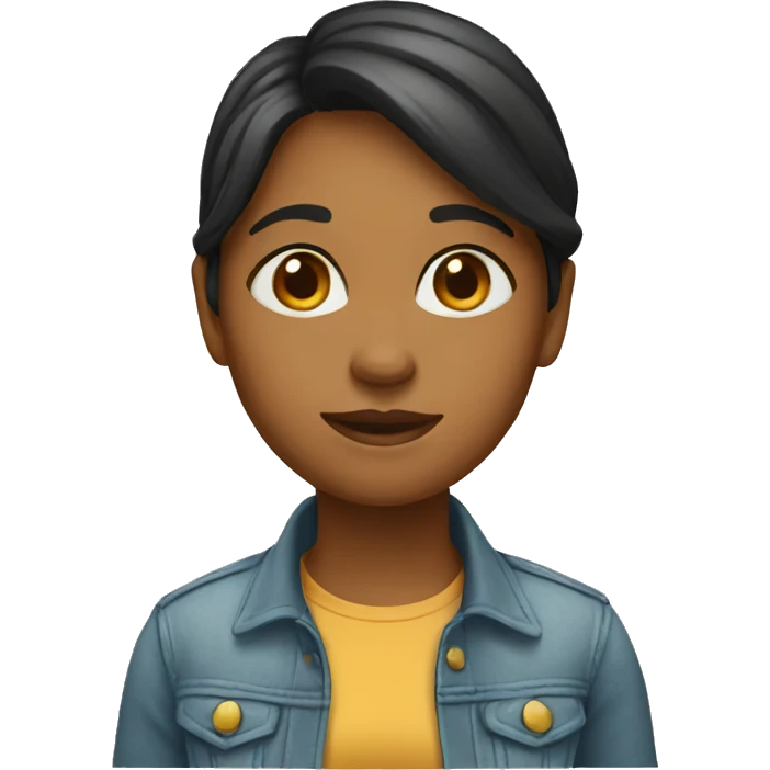 A girl full view emoji