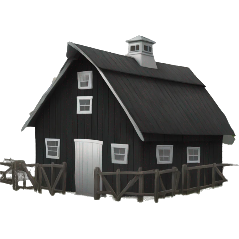 black barnhouse emoji