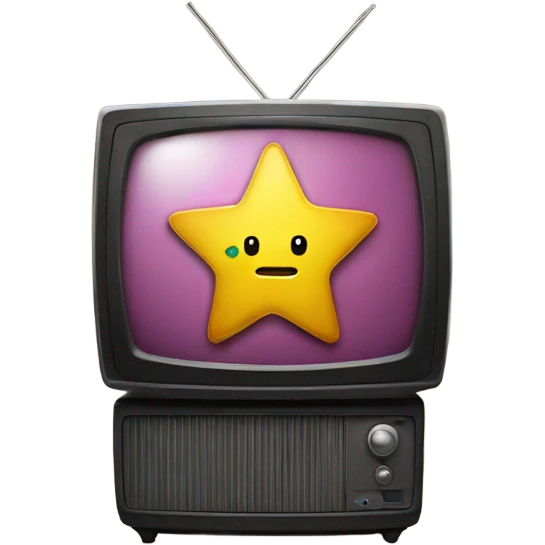 A tv with a star inside emoji
