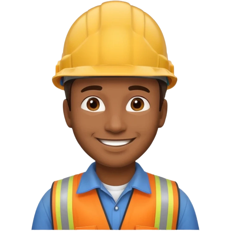 Un homme brun qui est responsable d'une équipe de contrôle non destructif emoji