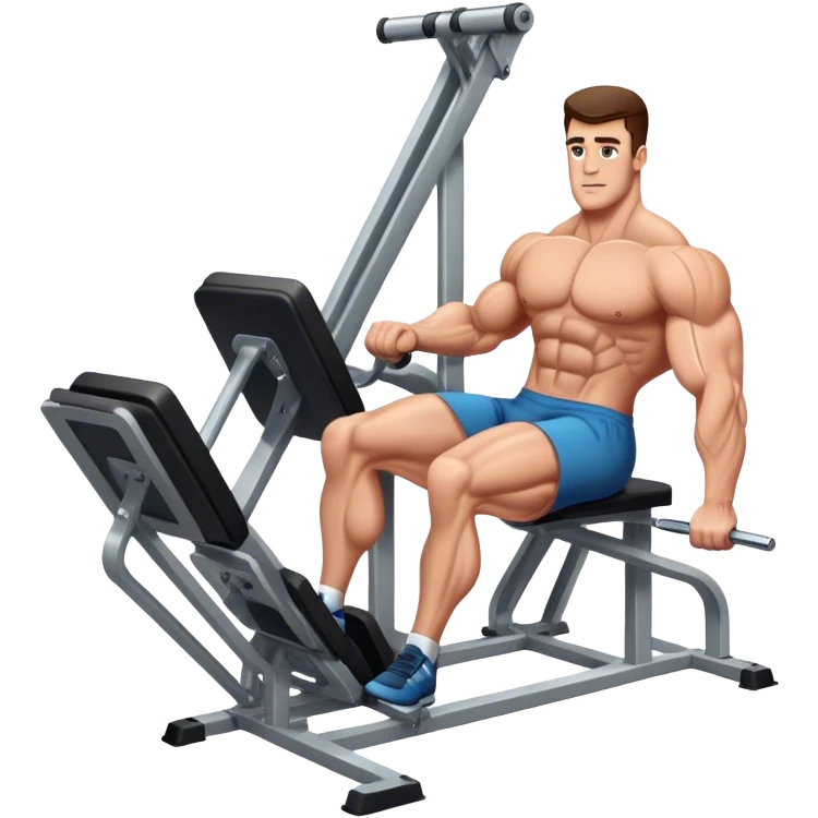 guy how to use a leg press machine emoji