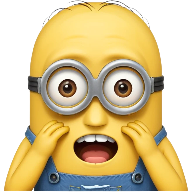 sobbing minion emoji