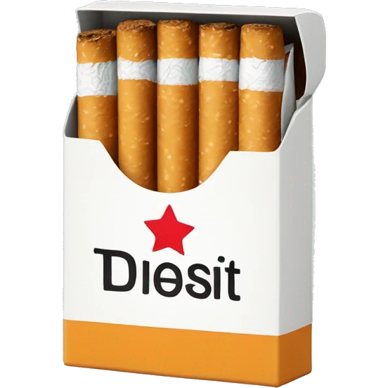 photorealistic pack of cigarettes emoji